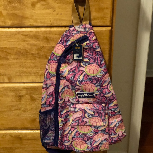 simply southern turtle sling bag